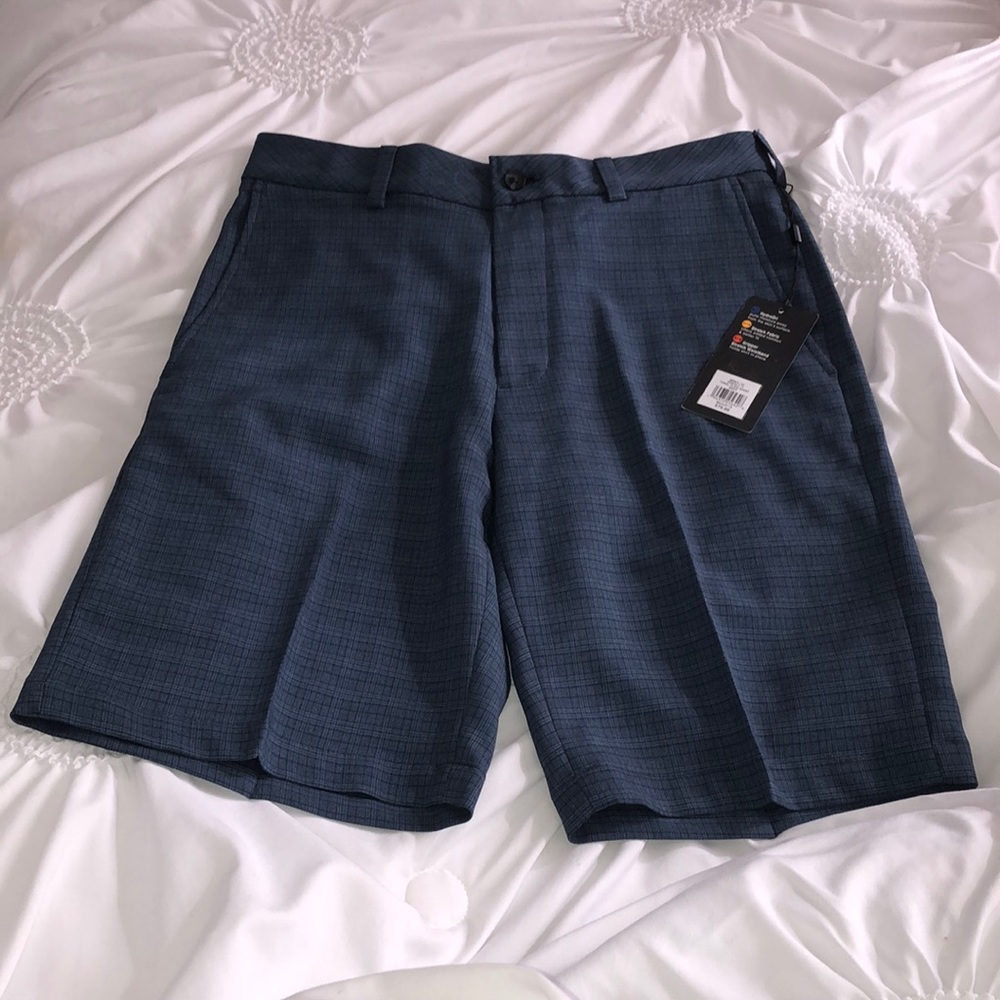 Mens Walter Hagen Plaid Golf Shorts